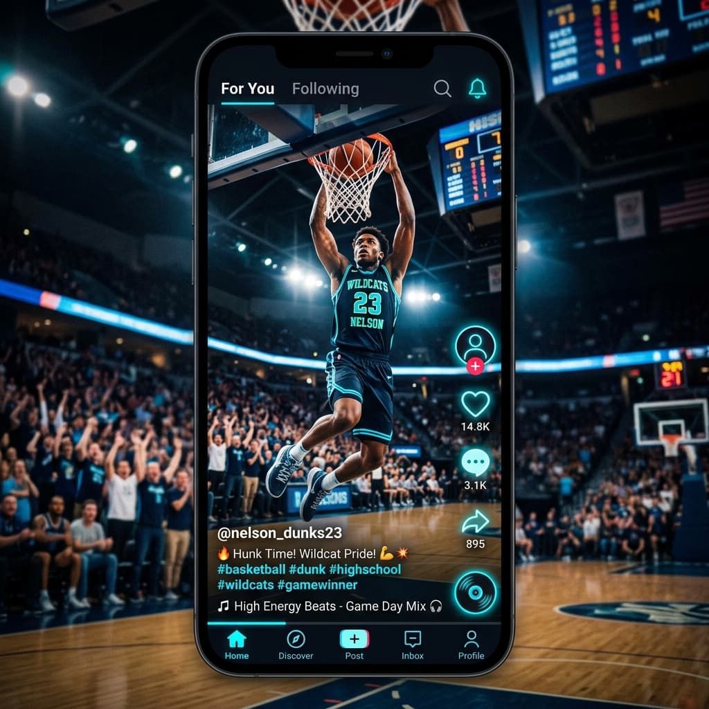 Vertical Athlete Feed Mockup